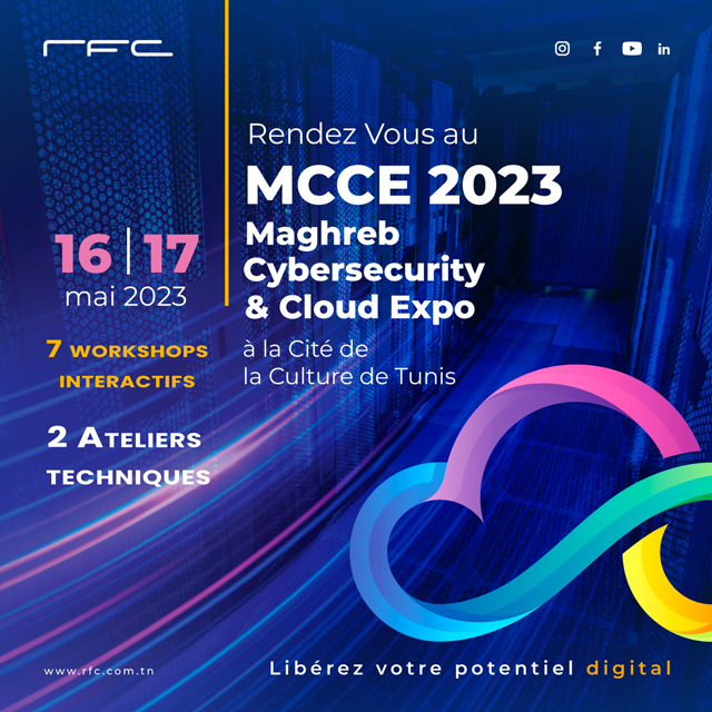 RFC participe au MCCE - Maghreb Cloud and Cybersecurity Expo- avec des workshops, ateliers et des quiz passionnants